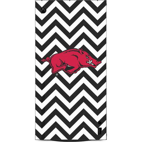 University of Arkansas-Fayetteville Chevron Print XBox Series X Digital Edition Console Skin